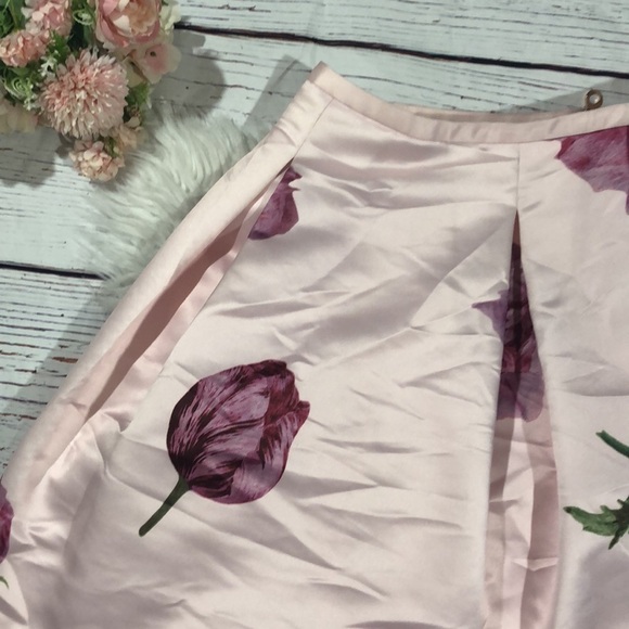 Ted Baker Pink A-Line Mini Skirt Cocktail - Picture 8 of 14